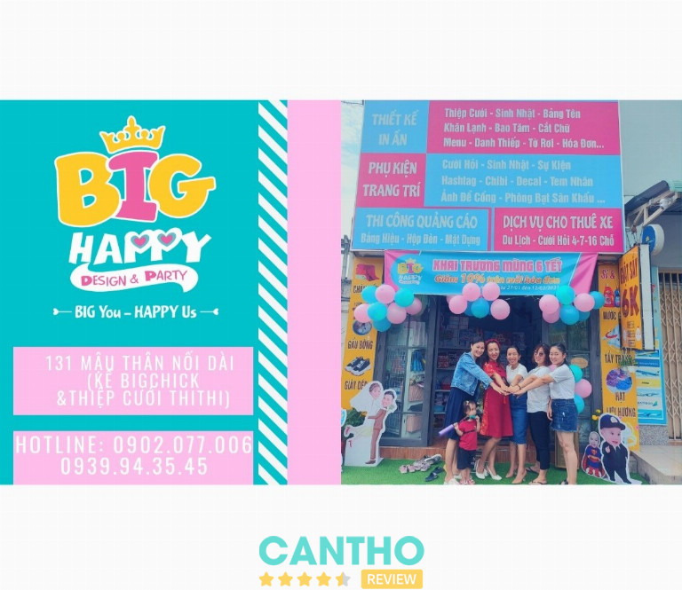 Big Happy Cần Thơ chuyên in ấn chất lượng tại Cần Thơ