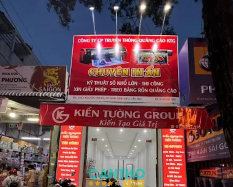 Công ty KTG làm biển quảng cáo ở cần thơ