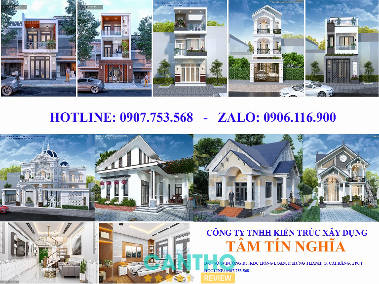 Kiến Trúc Xây Dựng – Tâm Tín Nghĩa xây nhà trọn gói tại Cần Thơ