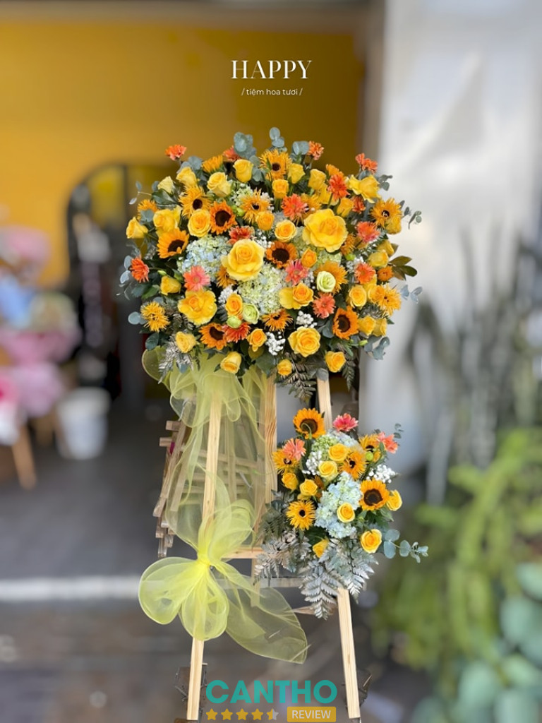 Happy Flower cung cấp dịch vụ đặt hoa chúc mừng khai trương ở Cần Thơ,