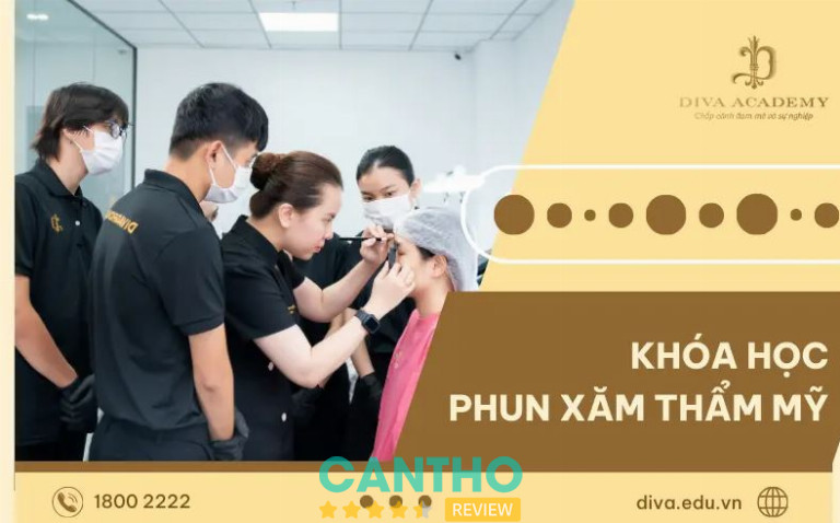 DIVA Academy đào tạo nghề phun xăm thẩm mỹ ở cần thơ