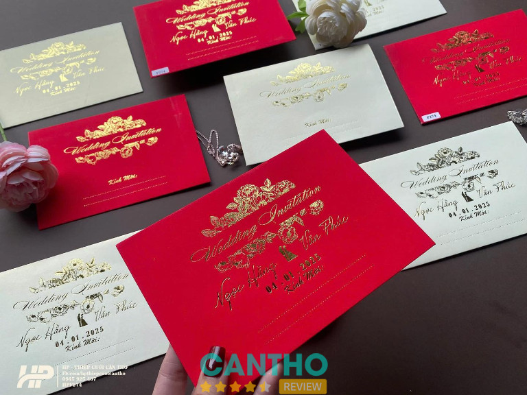 Thiệp cưới HP Cần Thơ in nhanh