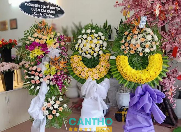 Shop Hoa Tươi Linh Lê tại Cần Thơ nhận làm kệ hoa chia buồn