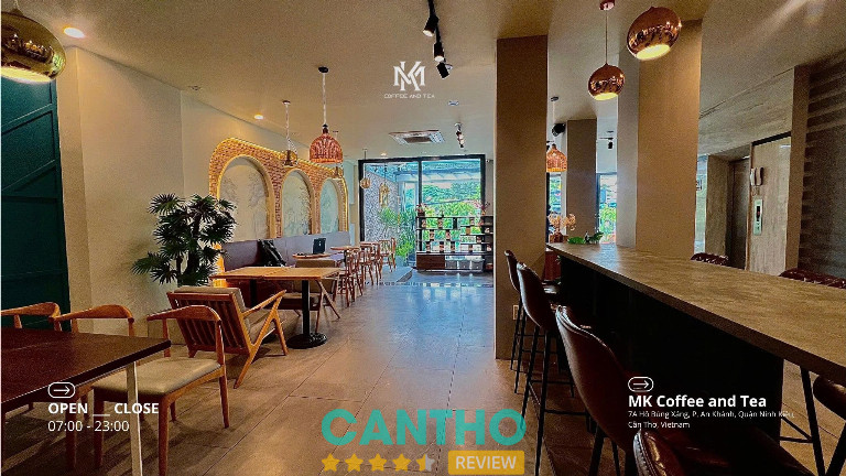 MK Coffee and Tea – quán cà phê mộc rang xay và kem Ý
