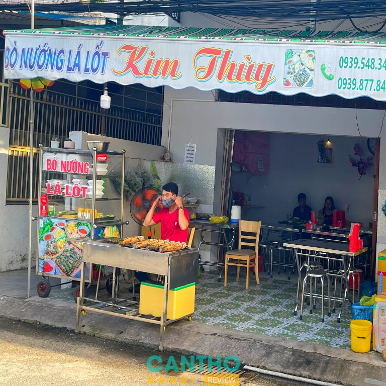 Không gian quán Bò Nướng Lá Lốt Kim Thùy