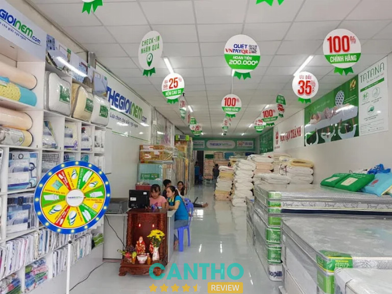 Thế Giới Nệm bán nệm giá rẻ ở Cần Thơ