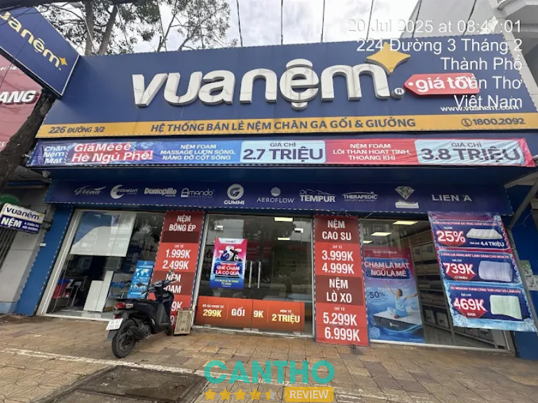 Nệm cần thơ giá rẻ Vua Nệm