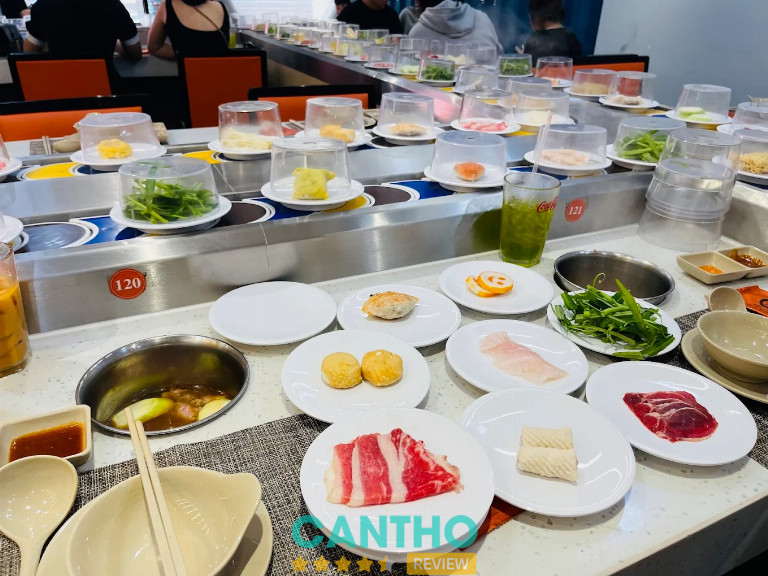 Buffet lẩu băng chuyền Yaki House là quán buffet Cần Thơ giá rẻ