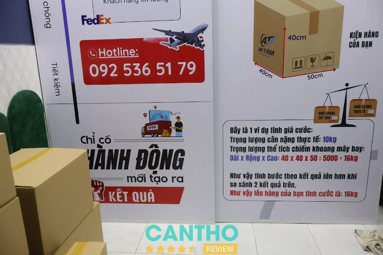 An Tâm Express chuyên gửi hàng đi Mỹ tại Cần Thơ giá rẻ