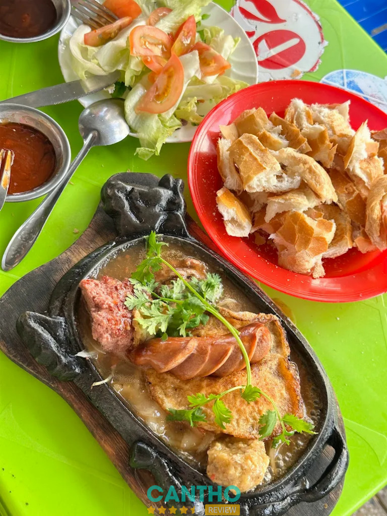 quán bánh mì chảo ngon nhất ở Cần Thơ Beefsteak 123