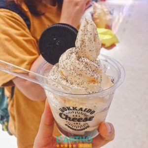 Quán kem ngon ở Cần Thơ Tiệm kem Hokkaido Cheese Soft Serve