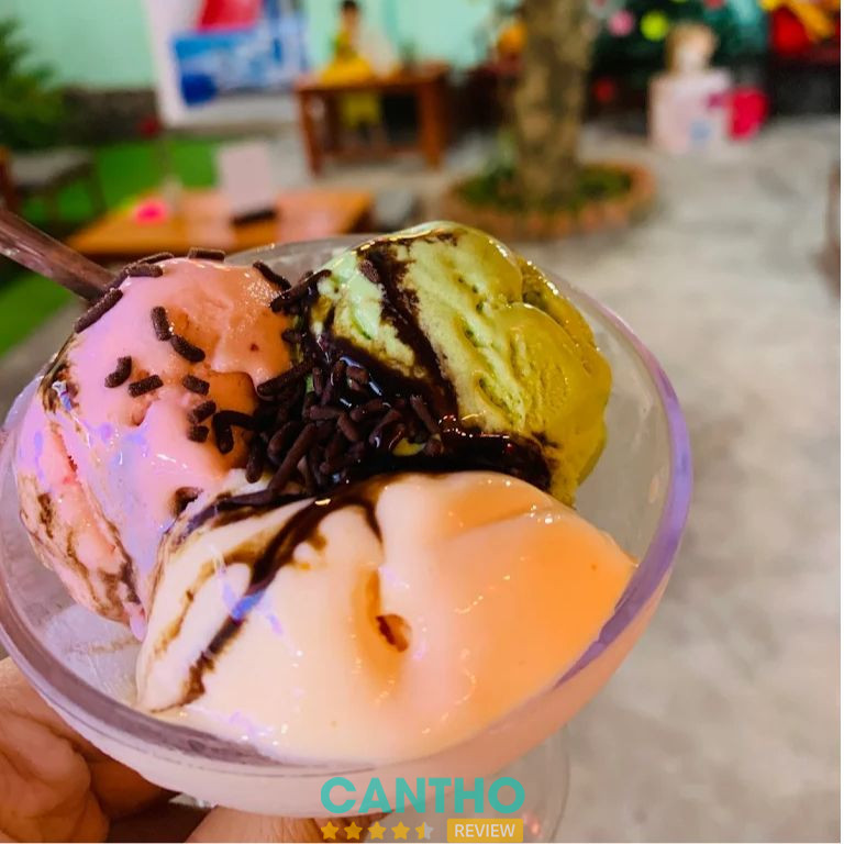 Tiệm kem ngon ở Cần Thơ - XuMing cafe kem tự chọn joy