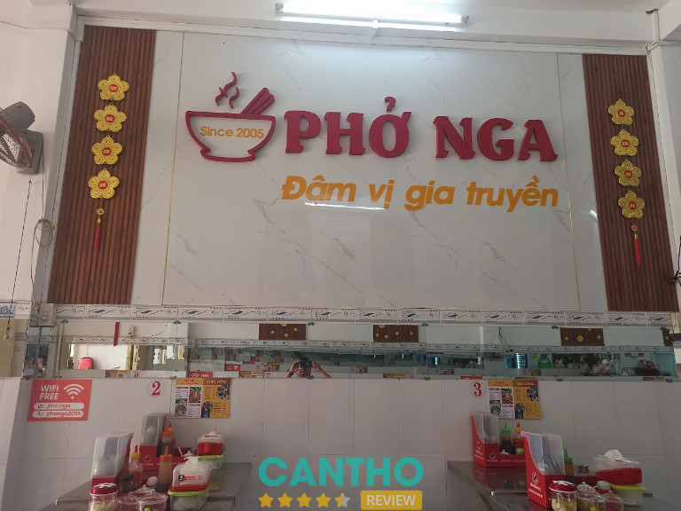 Quán phở ngon tại Cần Thơ - Phở Nga