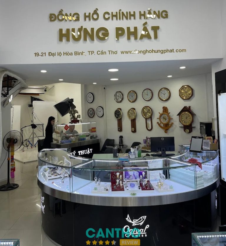 Đồng hồ Hưng Phát là Shop đồng hồ treo tường ở Cần Thơ uy tín