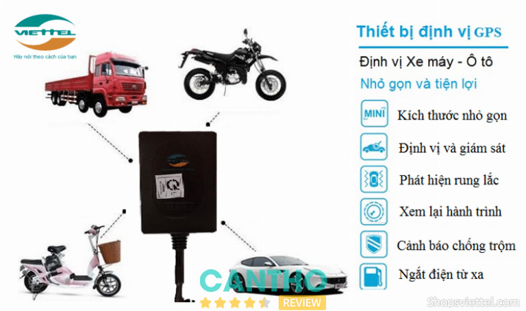 Thiết bị định vị xe máy Viettel thông minh và an toàn 
