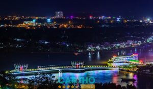 Toàn cảnh Cầu đi bộ Ninh Kiều Cần Thơ về đêm lung linh