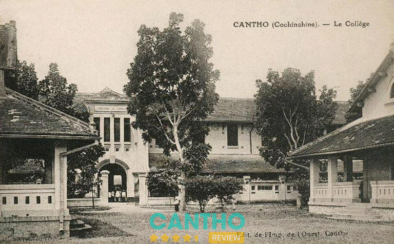 Hình ảnh tư liệu Trường THPT Châu Văn Liêm (Collège de Can Tho cũ), một kiến trúc Pháp cổ minh chứng cho nguồn gốc lịch sử của danh xưng Tây Đô.