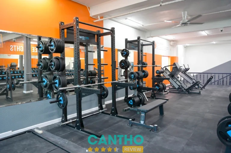 Khu vực tạ rời của The New Gym Cần Thơ