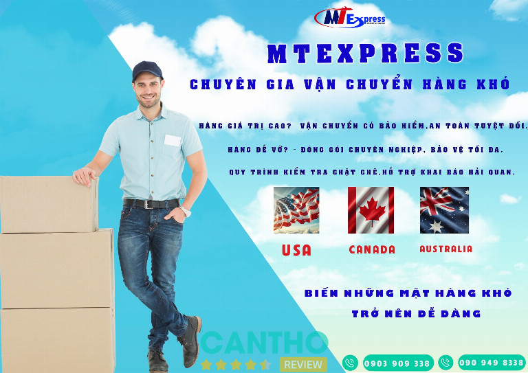 MTExpress chuyên gửi hàng đi Úc tại Cần Thơ