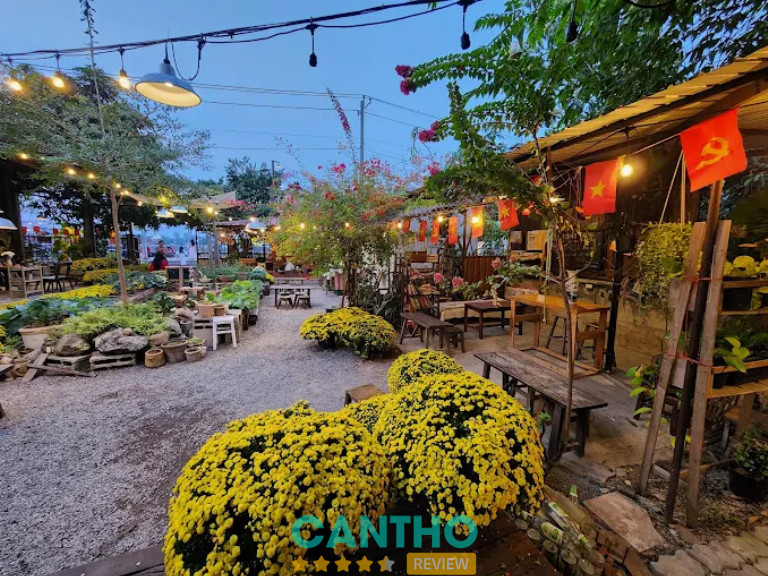 quán cà phê sân vườn ở Cái Răng - Củ Đi Lạc