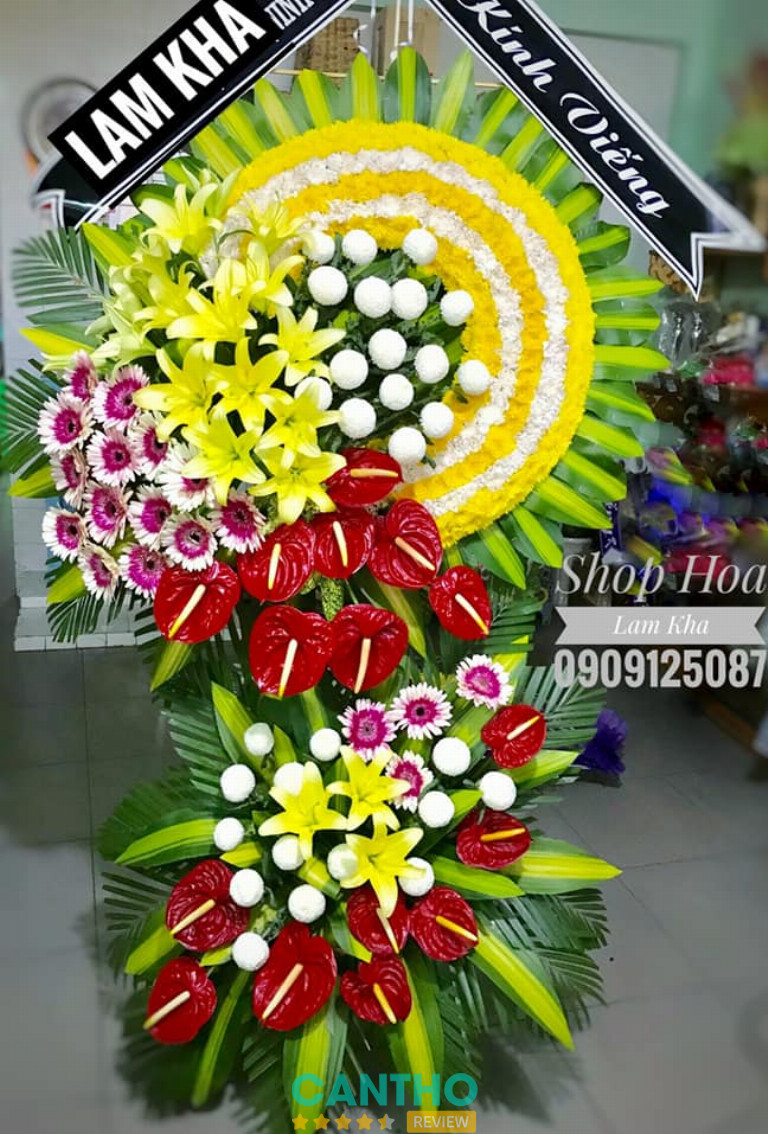  Shop hoa chia buồn ở Sóc Trăng  - Lam Kha Shop