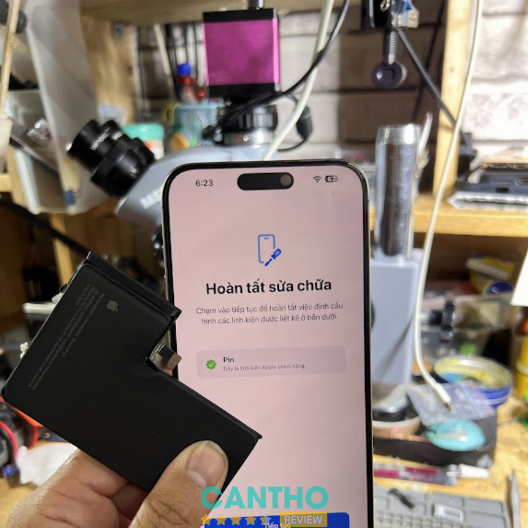 Địa chỉ thay pin iPhone ở Cần Thơ - Táo Cười Trần Út