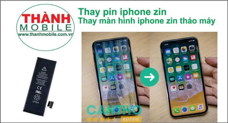 Tiến Thành Mobile là cửa hàng thay pin iPhone lấy liền tại Cần Thơ giá rẻ