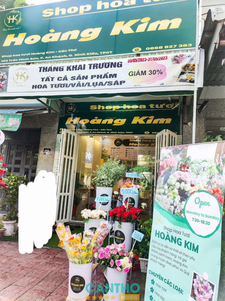 Bài viết đánh giá về Hoa Tươi Hoàng Kim: 102 Trần Minh Sơn, Phường Tân An