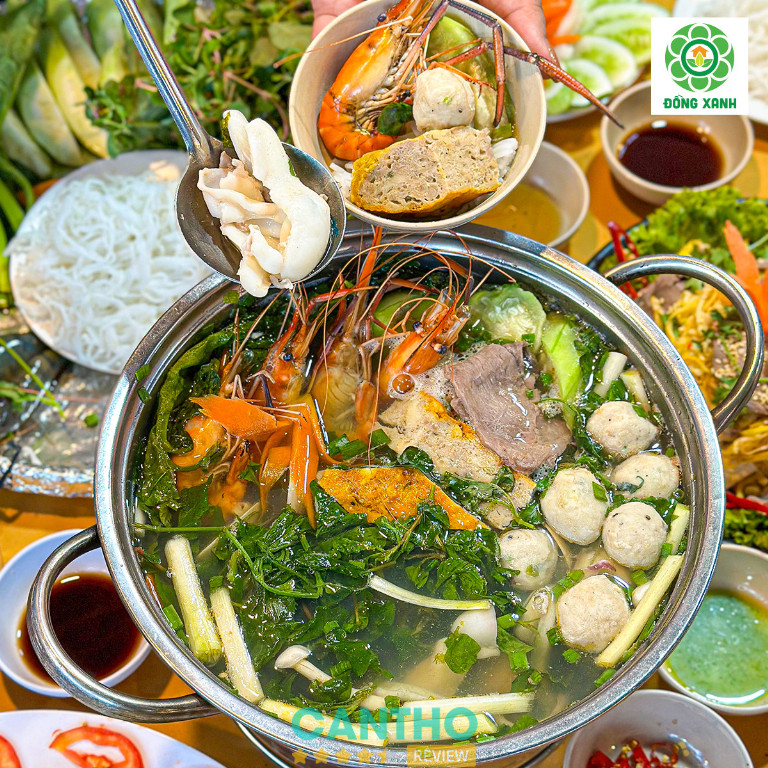 Quán Lẩu Cua Đồng ngon tại Cần Thơ - Đồng Xanh 2