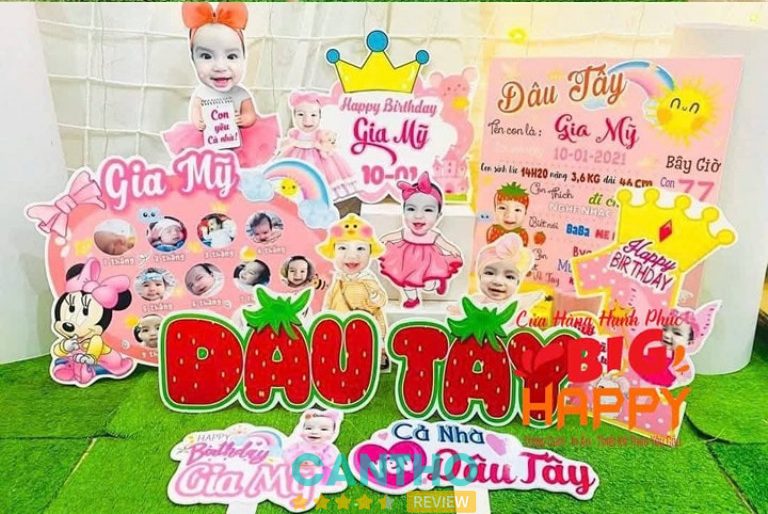 Shop bán phụ kiện trang trí sinh nhật ở Cần Thơ Big Happy