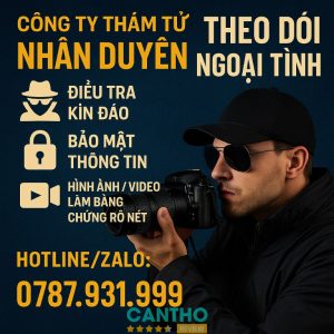 theo dõi ngoại tình ở Cần Thơ