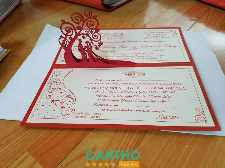 Tiệm in thiệp cưới ở Vị Thanh