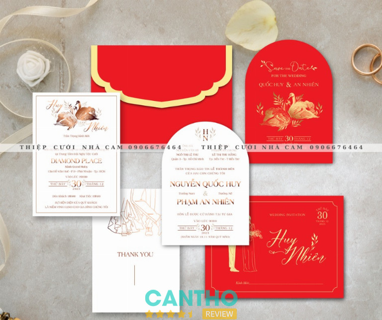 Tiệm in thiệp cưới đẹp ở Vị Thanh