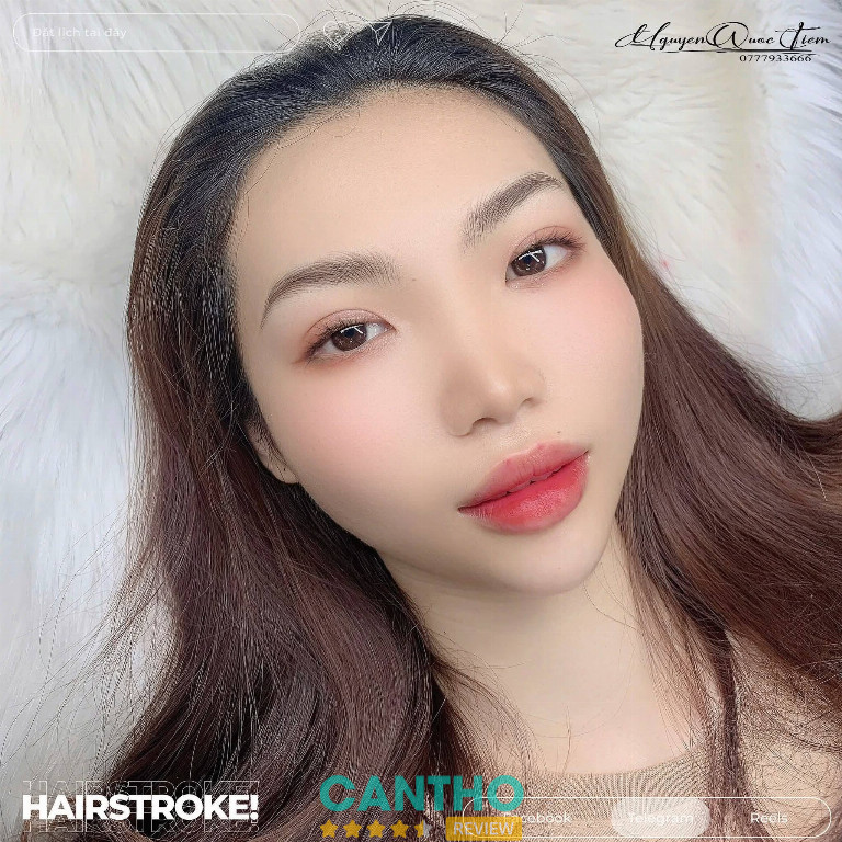 phun xăm thẩm mỹ môi, mày giá rẻ ở Vị Thanh