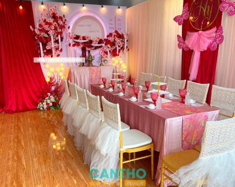 Minh Vy Decor trang trí gia tiên ngày cưới ở Sóc Trăng giá rẻ