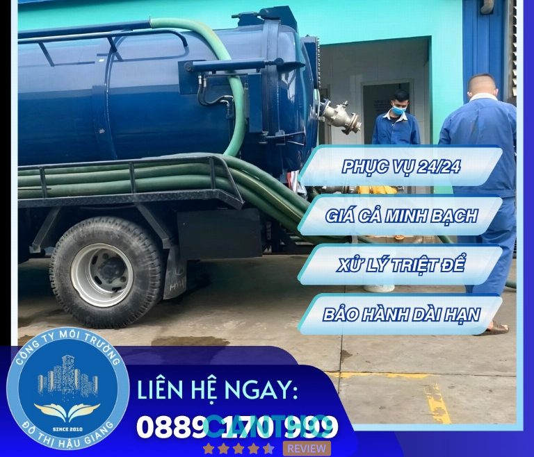 hút hầm cầu tại Ngã Bảy