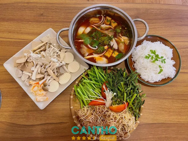 Quán lẩu chay ngon ở Cần Thơ