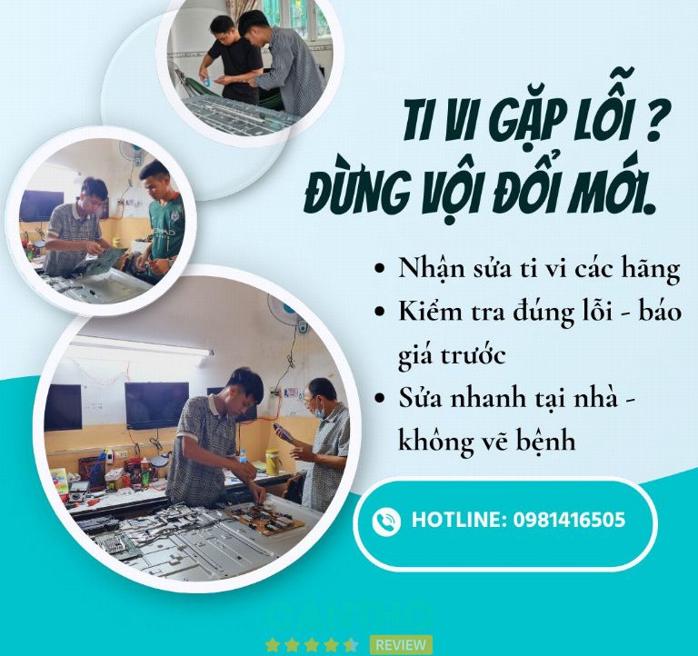 Hoàn Hảo Cửu Long Việt Nam sửa tivi tại nhà ở Cần Thơ