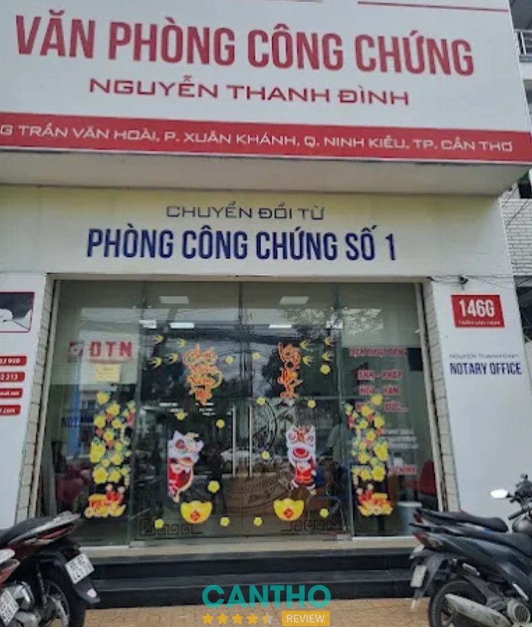Văn phòng công chứng ở Cần Thơ Nguyễn Thanh Đình