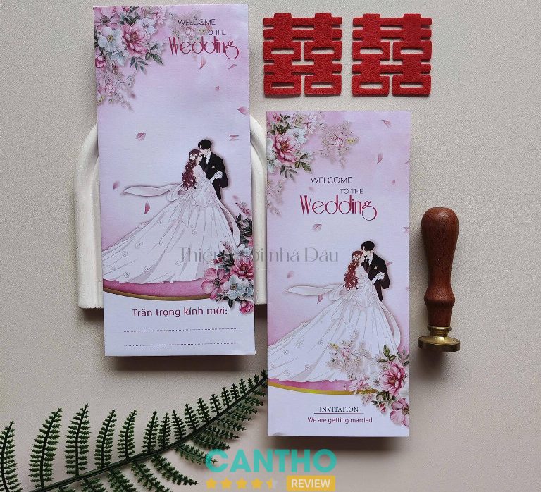 In Thiệp cưới Nhà Dâu ở Sóc Trăng