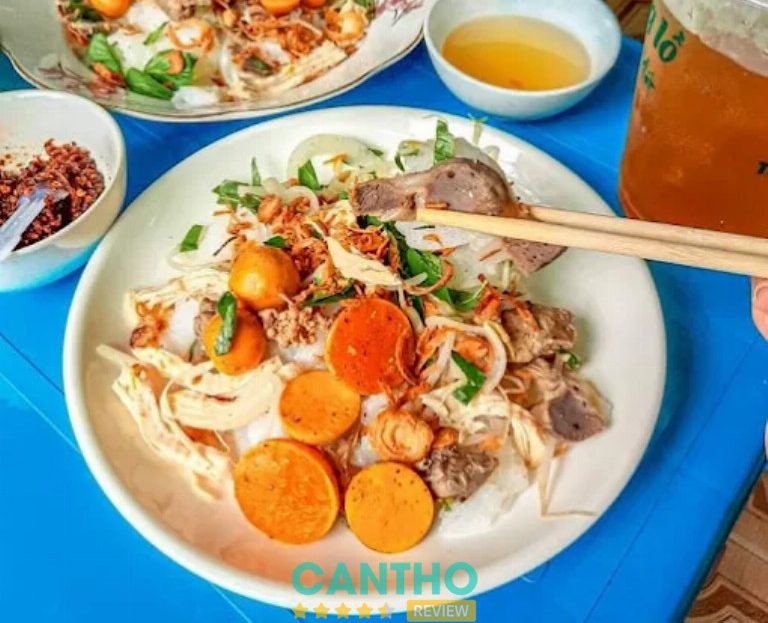 Quán bánh ướt nóng ở cần thơ