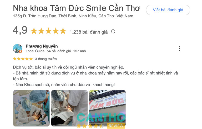 Review về phòng khám Nha khoa Tâm Đức Smile ở Cần Thơ
