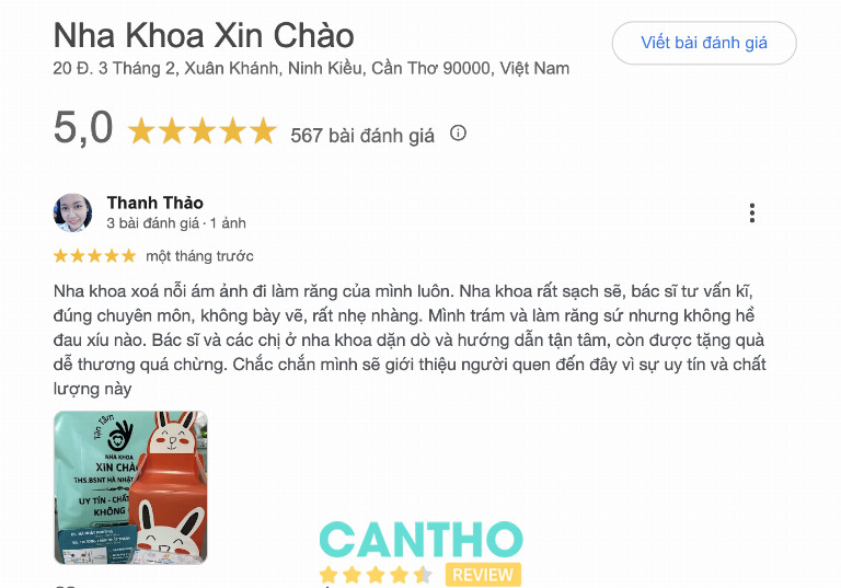 Review về phòng khám Nha Khoa Xin Chào - Cần Thơ
