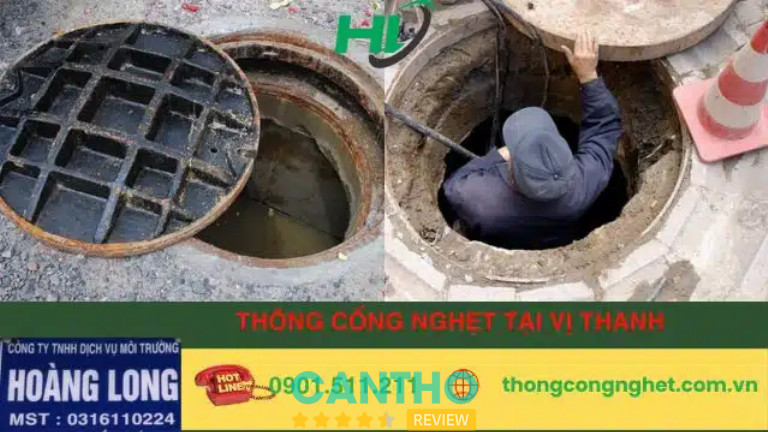 Dịch Vụ Môi Trường Hoàng Long thông cống nghẹt tại Vị Thanh giá rẻ