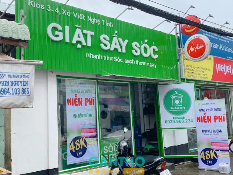 Tiệm giặt ủi tại Cần Thơ - Giặt sấy Sóc Laundry