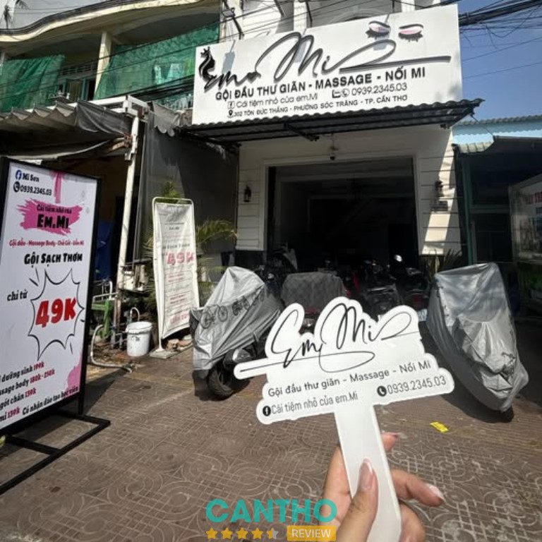 tiệm nối mi đẹp giá rẻ tại Sóc Trăng Em Mi