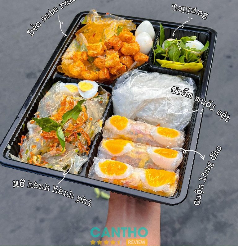 Quán bánh tráng trộn ở Cần Thơ