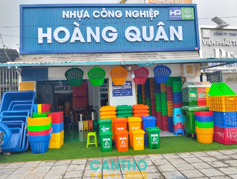 Cửa hàng bán thùng rác ở Cần Thơ Nhựa Công Nghiệp Hoàng Quân