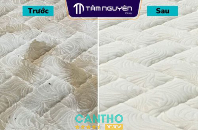Dịch vụ vệ sinh nệm ở Cần Thơ Tâm Nguyên