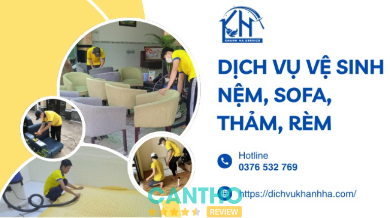 Dịch vụ vệ sinh nệm ở Cần Thơ Khánh Hà